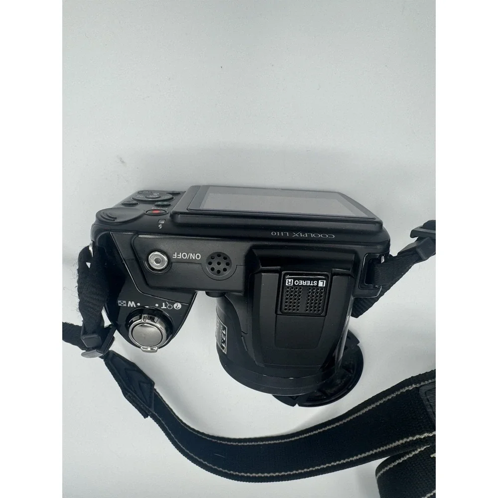 Nikon COOLPIX L110 12.0MP Digital Camera 15x Optical Zoom Black Tested/Working